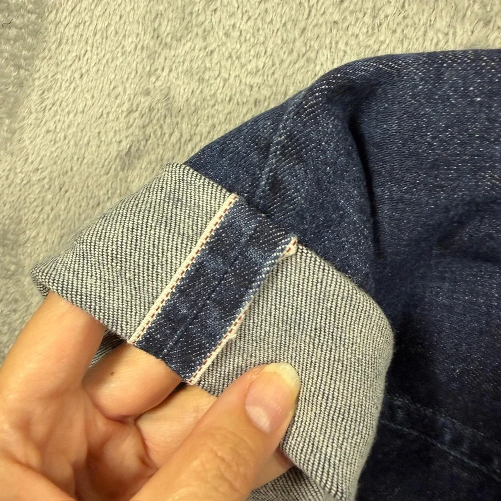 Suitsupply Selvedge Jean Mens 31x32 Blue Dark Wash Candiani Straight Denim Italy